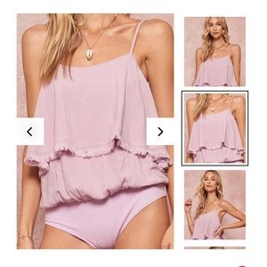 Promesa purple bodysuit, never worn